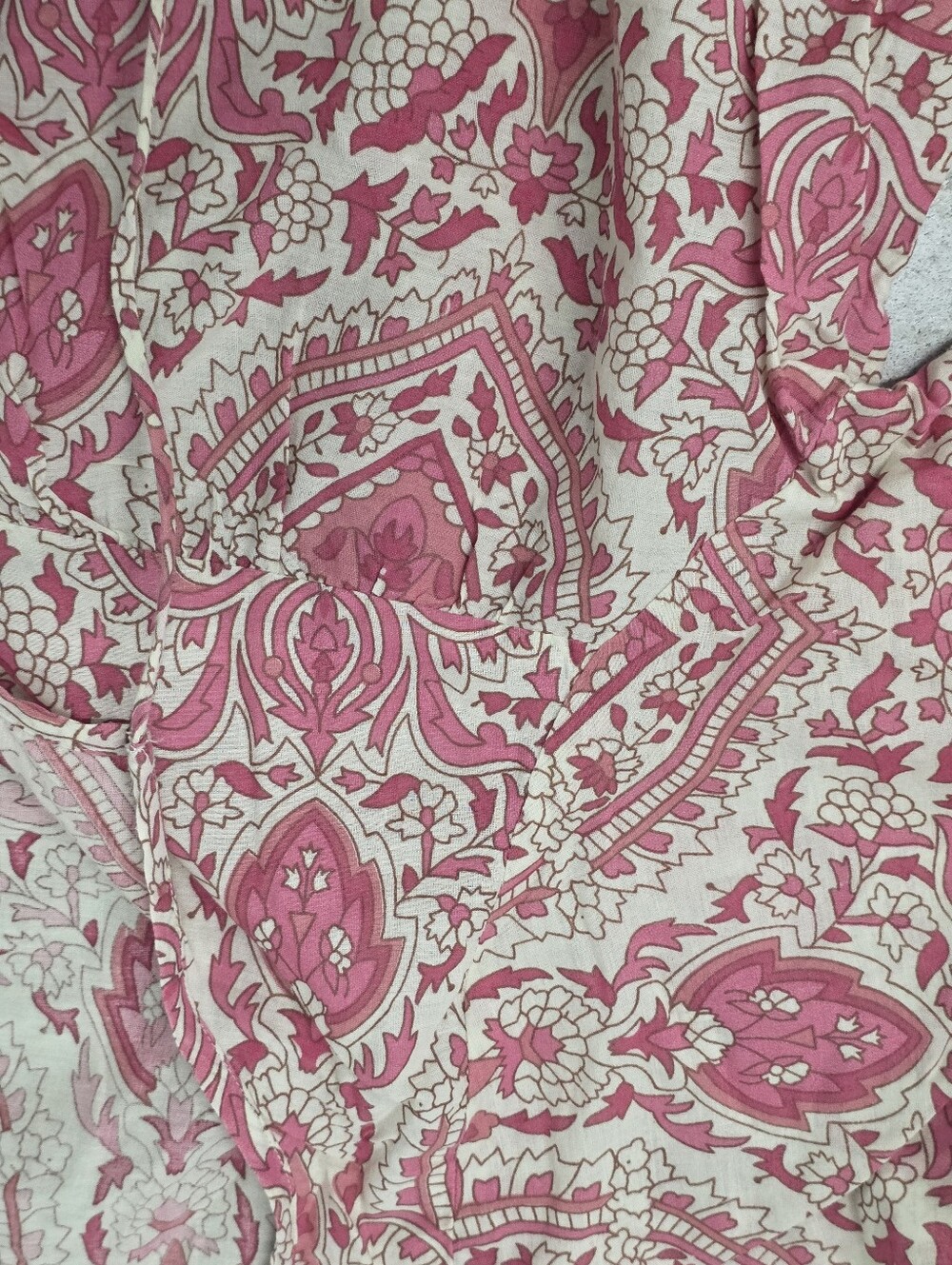 NATURAL LIFE Coral-Pink Printed Boho Tunic - Picture 5 of 7